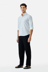 Relaxed Fit Linen Blend Trouser