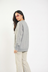 Gray Sweatshirt For Girls