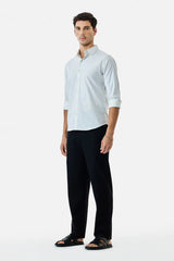 Relaxed Fit Linen Blend Trouser